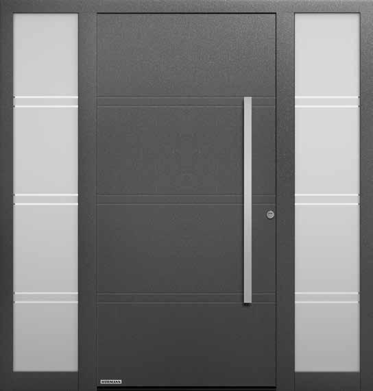 Inspiradas por las puertas seccionales con acanalado D de Hörmann ThermoSafe modelo 872 Ilustr.