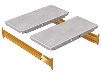 Paneles - Estantes metálicos Paneles picking galvanizados La combinación más habitual es la colocación de estantes metálicos con los largueros Z.