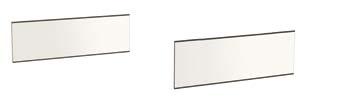 Modelo B 100 100 Banderolas de señalización Chapas rectangulares instaladas en los extremos de las estanterías que sirven para identificar las mismas