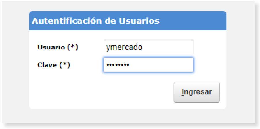 dependencia. Para acceder al módulo, escriba la siguiente dirección web en su navegador: http://locaciondeservicios.intranet.uncu.edu.