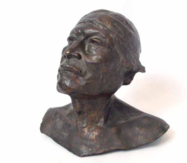 160. Escultura de José Luis Zorrilla de San Martín (1891-1975) en bronce pátina marrón: Gral.