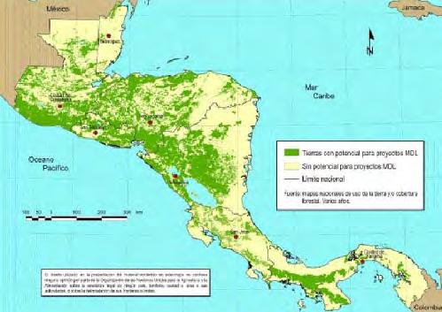 La búsqueda b de oportunidades para la mitigación: Territorios como Sumideros de Carbono Evolución de las estrategias para el desarrollo forestal: Propuesta de Tierras Kyoto en C.