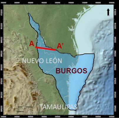 Figura 44. Burgos Provincia El basamento está constituido por lulitas y rocas ígneas que han sido formadas durante el Paleozoico a dos eventos magnéticos.