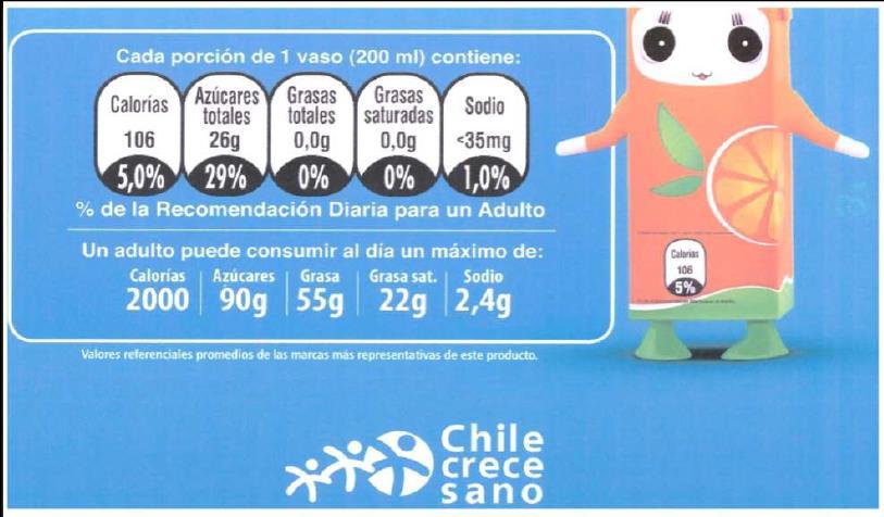 1- Derecho a saber la información nutricional real de los productos En Chile propusieron estandarizar el
