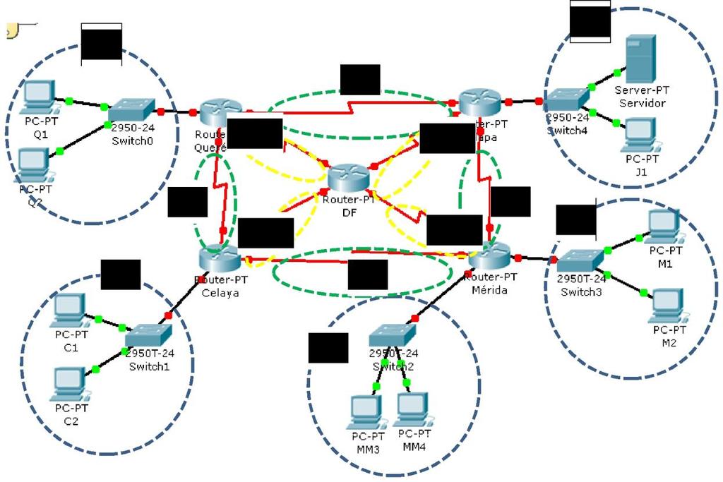 Integración de Redes de computadoras Pág. 9 de 13 EJERCICIO 3. Asignación de direcciones y configuración de dispositivos finales 1.