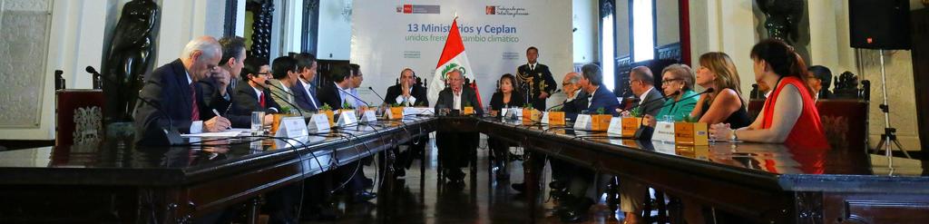 GRUPO DE TRABAJO MULTISECTORIAL El gobierno peruano está liderando un proceso multisectorial y participativo para la implementación de sus NDC a