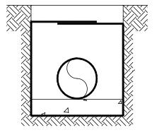 Figura 3: Cubierta mínima de tierra requerida para evitar la flotación de la tubería a diferentes profundidades del manto freático.