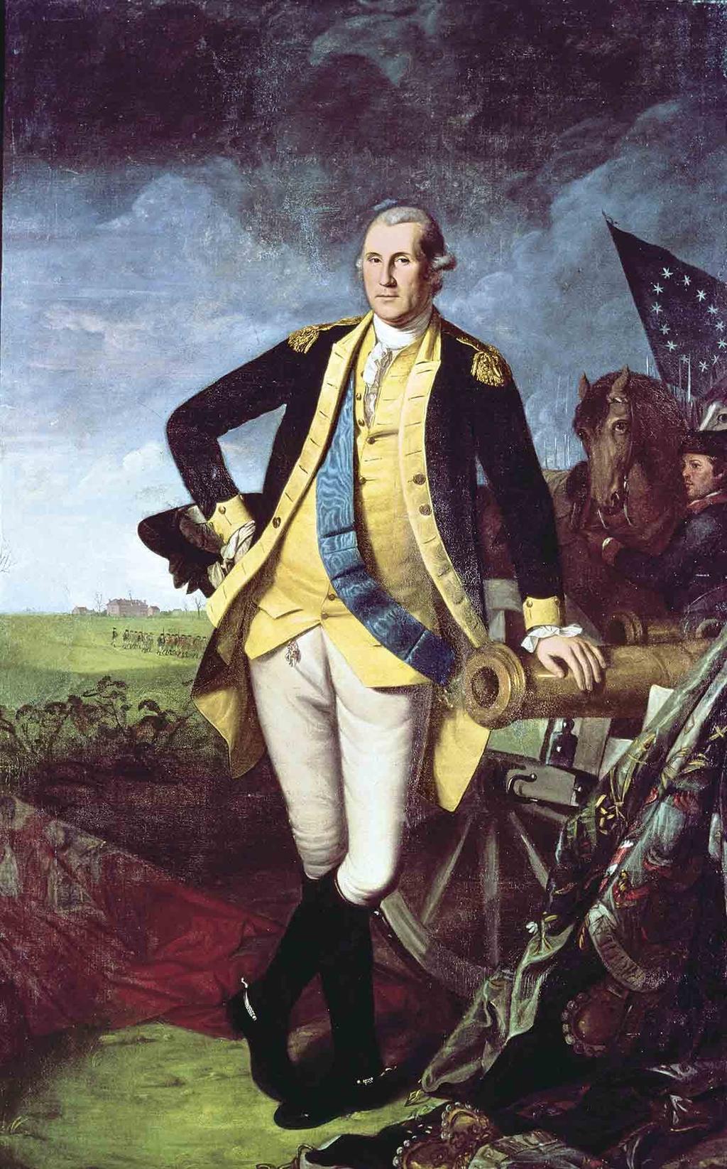 George Washington, en un retrato de Charles Peale.