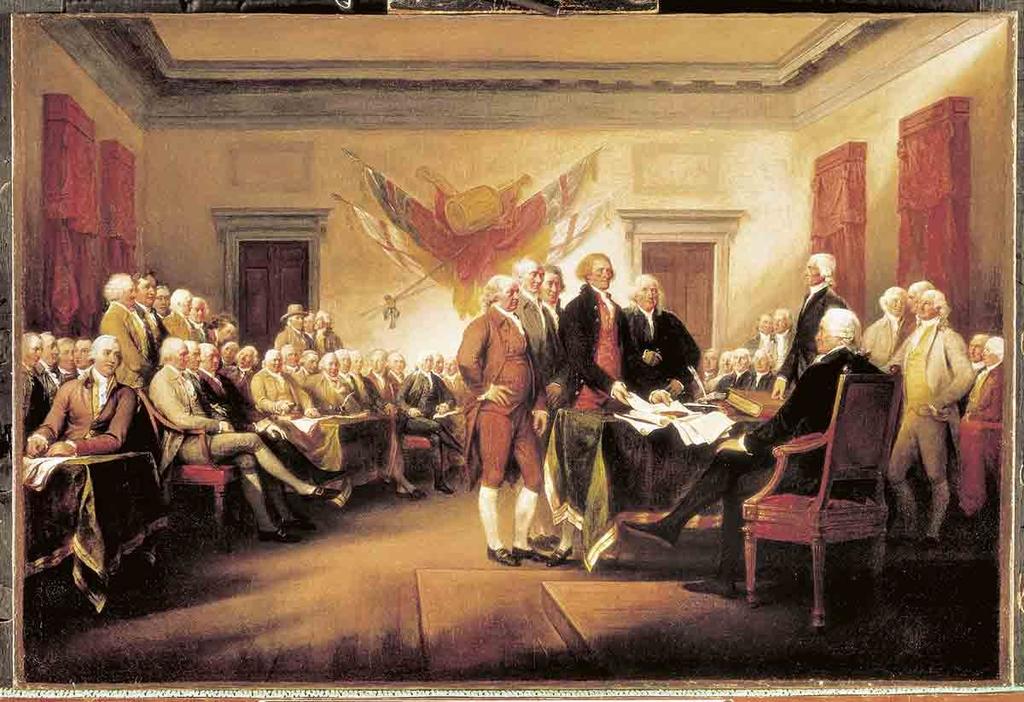 La Declaración de Independencia En mayo de 1776, mientras Washington defendía Nueva York del asedio inglés, los representantes de las colonias en el Segundo Congreso Continental tomaron la decisión