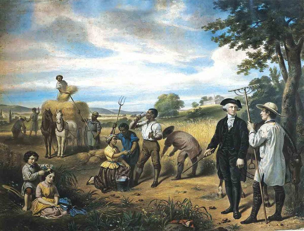 La esclavitud, el dilema de Washington Nacido en un ambiente en que la esclavitud era aceptada, el héroe de la independencia americana no parece haber tenido escrúpulos morales al respecto hasta bien