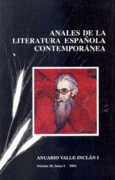 . ISBN: 978-84-95364-79-1 ANALES DE LA LITERATURA ESPAÑOLA CONTEMPORÁNEA.