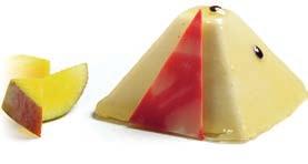 Cremoso de mandarina Mandarin crème Pirámide de maracuyá con