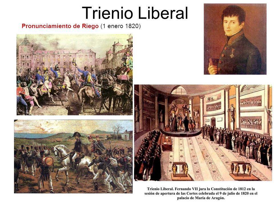 2. El Trienio Liberal (1820-1823).