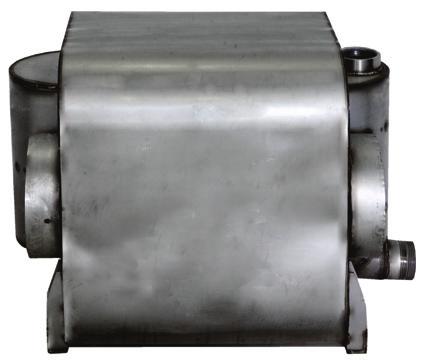al choque térmico). El intercambiador de calor de condensación secundario es de acero inoxidable, diseñado específicamente para operar a caudal completo del calentador.