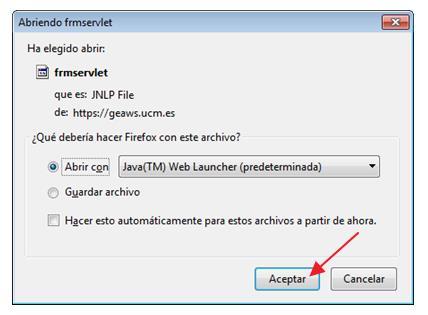 Firefox Acceso a GeA: https://gea.ucm.es/forms/frmservlet?