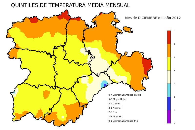 Información Climatológica Mensual de Castilla y León Diciembre 212 AEMET Prohibida su
