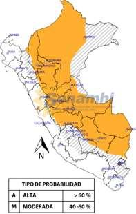 Las regiones más afectadas por estas lluvias son Amazonas, Loreto, San Martín, Huánuco, Ucayali, Pasco, Junín, Cusco, Puno y Madre de Dios.