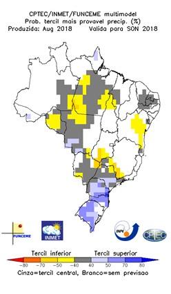 DNC201810310900 Pág. 8/42 La Fig. 5 muestra las probabilidades de precipitaciones de Brasil.