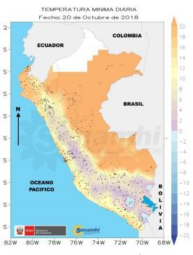 Temperatura más alta del país se registró en distrito de Iñapari (Madre de Dios) El distrito Iñapari, en la provincia de Tahuamanu, Madre de Dios, registró la temperatura más alta a nivel nacional,