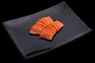 Sashimi, chirashi y poke Sashimi de atún (10 ud.) Láminas de atún. Tuna slices. Sashimi de salmón (10 ud.) Láminas de salmón. Salmon slices. Sashimi mixto (10 ud.) Láminas de atún y salmón.
