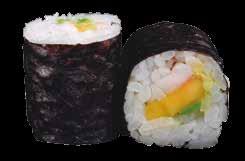 Maki (8 ud.) Maguro (atún) Rollo de arroz con atún envuelto en alga nori. Rice bowl with salmon, avocado, chives and sesame. 5,50 Sake (salmón) Rollo de arroz con salmón envuelto en alga nori.