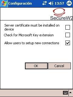 Page 10 of 10 Pulse el botón 'OK'. Habrá terminado de configurar el cliente SecureW2.
