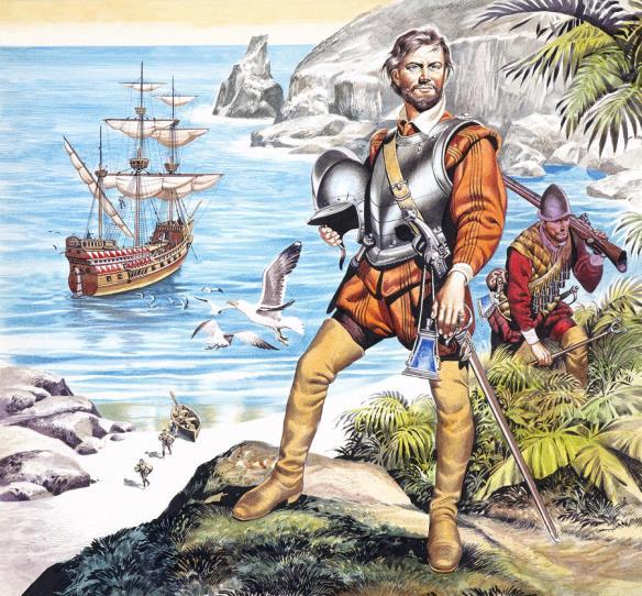 En 1572 dirigió una expedición contra los puertos españoles del Caribe.