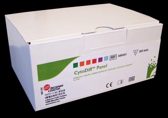Marker CD36-FITC CD2-PE CD294-PE CD19-ECD CD16-PC5 CD45-PC7 Reactivo CytoDiff (6- marcadores,