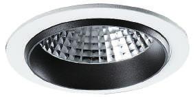 AF5026LA 10 110-240 60 3 000 740 35 000 1 180 mm 65 mm 85 mm 180 mm 85 mm Luminario circular de empotrar de LED con reflector cónico