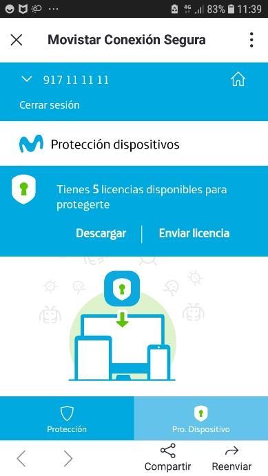 Instrucciones para la instalación de la app Movistar Seguridad Dispositivo Puedes haber recibido una invitación para instalar la app Movistar Seguridad Dispositivo por diversos medios (SMS o email):