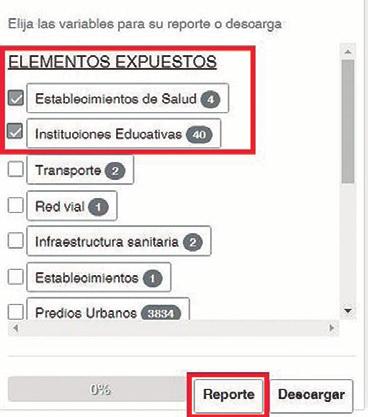 Ests tls pueden ser exportds en hoj de cálculo Excel (Figur 23).. El usurio elige ls cps que dese otener del reporte.. Clic en otón Reporte. c. Resultdo del Reporte.