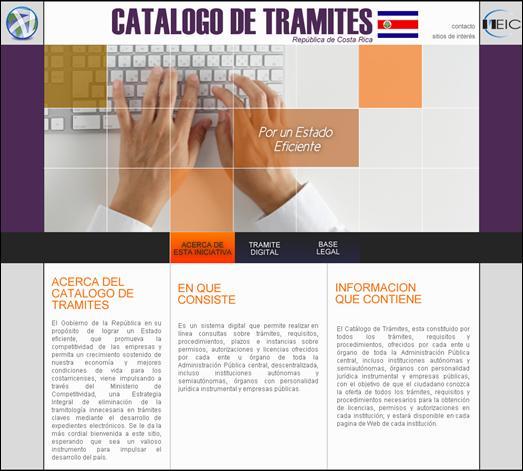 Catálogo de Trámites http:/www.meic.go.cr/ http:/www.