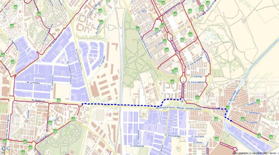 Por la finalización de la conexión ciclista entre Camas y Santiponce continuando hasta Camas mediante un carril-bici sobre la Avenida de Extrenadura.