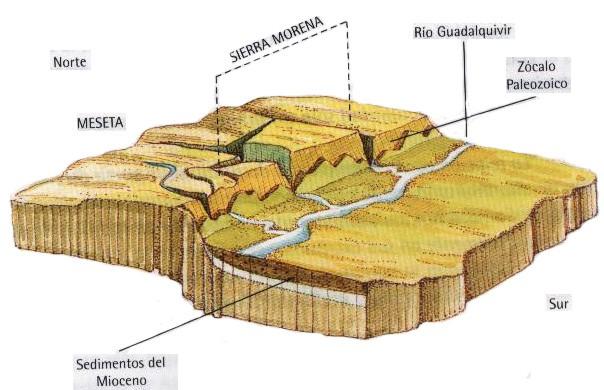 Sierra Morena Formación: gran flexión fracturada en