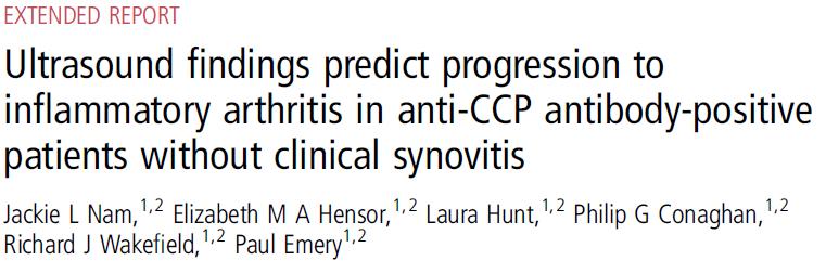 Artralgias y anti-ccp positivo Ann Rheum Dis. 2016;75:2060-2067 Estudio de Cohortes 136 pacientes con edad >18 años + Artralgias.