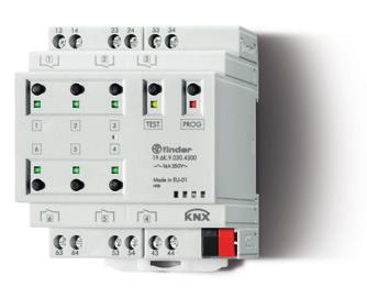 SERIE SERIE Actuador de conexión con tecnología KNX - 16 A Actuador de conexión compacto y potente con 6 salidas de relé 6 contactos de salida 16 A 250 V AC, de configuración individual NO o NC