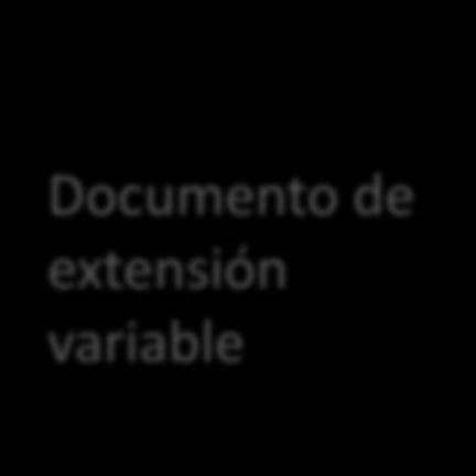 Documento de extensión variable Según