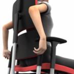 Cómo regular su silla Please Altura del asiento La altura de la silla está bien regulada cuando el ángulo entre los muslos y las piernas es de 90, con los pies apoyados en el suelo.
