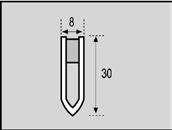 de longitud Junta dilatación PVC R-30