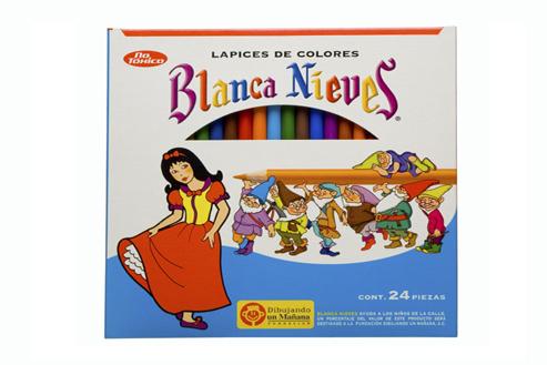 45222 Blanca Nieves Est. c/24 Col. Largos Lápices de colores Blanca Nieves -Lápices de colores con puntilla delgada ideales para la educación básica.
