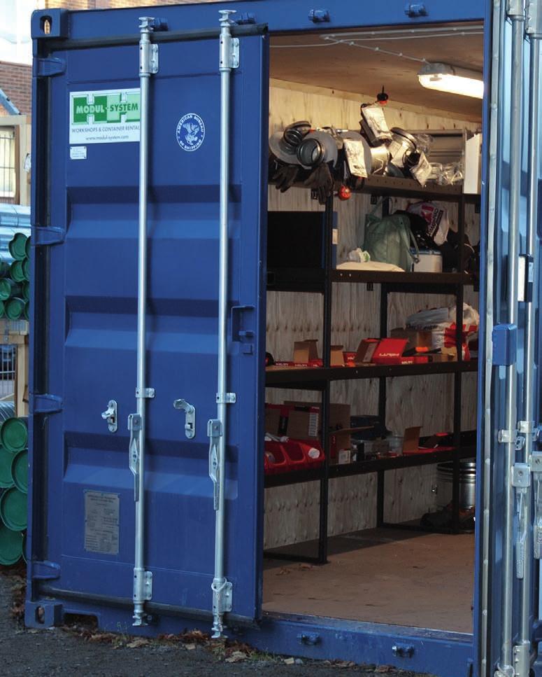 Soluciones para contenedores Las soluciones para contenedores de Modul-System combinan nuestros equipamientos con diversos tipos de contenedores para