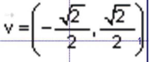 Matemáticas I VECTORES De hecho, calqier pareja de vectores perpendiclares cyo extremo acabara en la circnferencia nitaria señalada en trazo discontino sería na base ortonormal de 2.