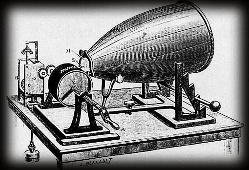 PRECURSORES Édouart-Leon Scott de Martinville (1857) Primer dispositivo para