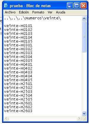102 2. Se crea el archivo prueba.lst por cada frase en donde se indica la ubicación y el nombre de todos los archivos involucrados. En la siguiente imagen se muestra un ejemplo: Figura N 32. Prueba.