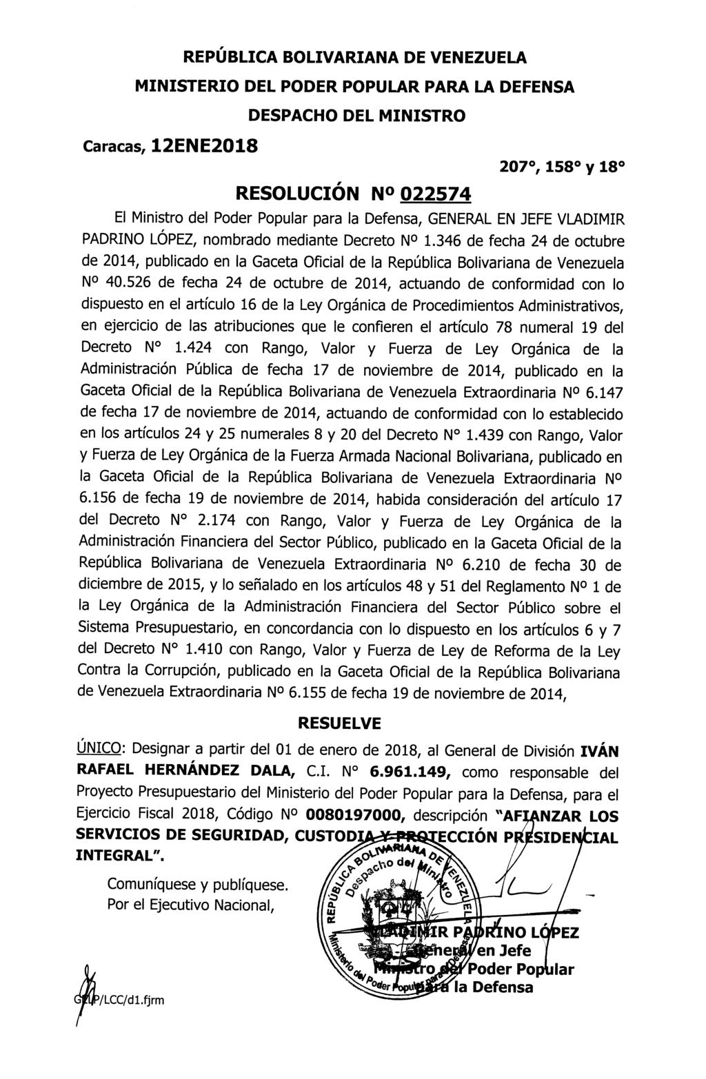 439.626 GACETA OFICIAL DE LA REPÚBLICA BOLIVARIANA DE VENEZUELA Viernes 19