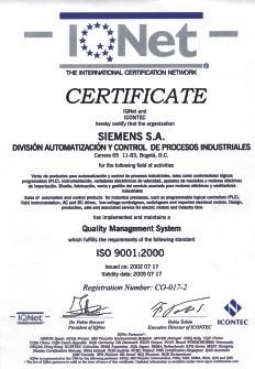 Siemens, Calidad bien certificada Distribuidor Siemens