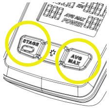 Realizar calibración de Zeropoint: 1. Encienda la consola 2. Acceda al menú de servicio manteniendo pulsada la ETAPA y AVG/MAX botones para sobre 4-6 segundos. 3.
