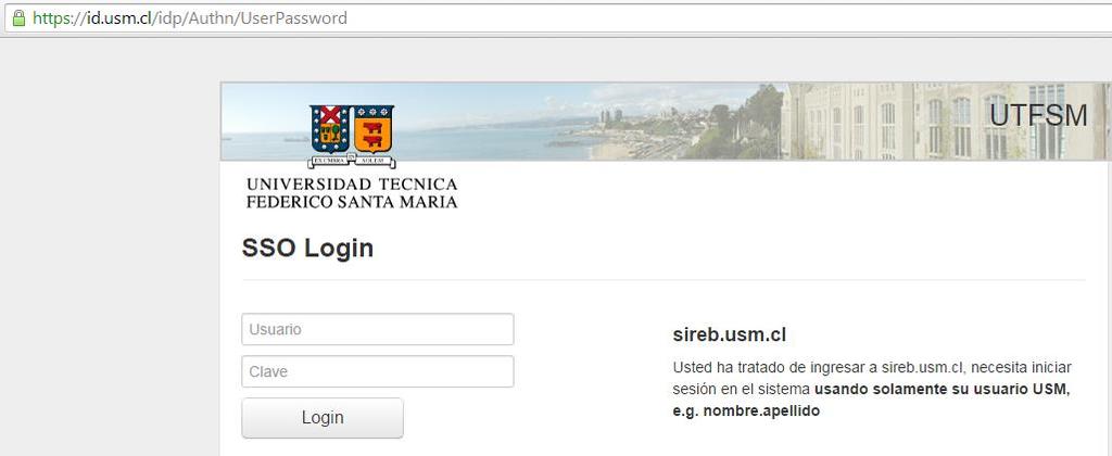 cl Al ingresar a la plataforma el/la estudiante debe iniciar sesión, con su usuario y contraseña email USM SIGA.