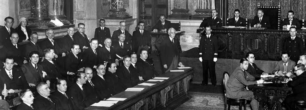 74 Barcelona, 16 de desembre de 1932 Ple de constitució del Parlament de Catalunya.