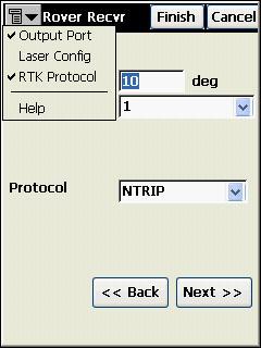 Type of Corrections depends on your RTK network.